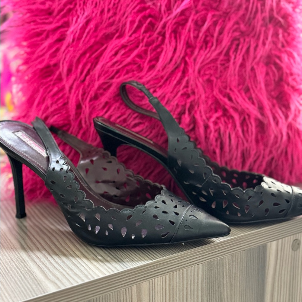 BCBGeneration Black Studded Stiletto Heels
